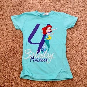 Little mermaid birthday shirt